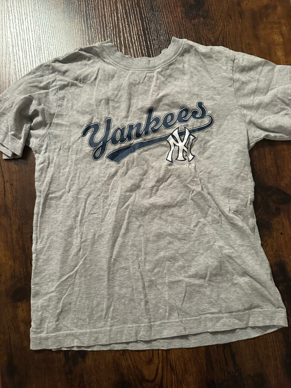 Kids Gray Graphic Tee Yankees